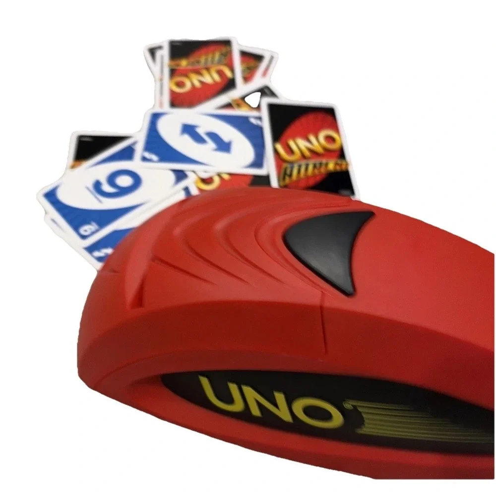 UNO ATTACK Card Game Mattel 2003 Electronic Launcher Complete With Batteries